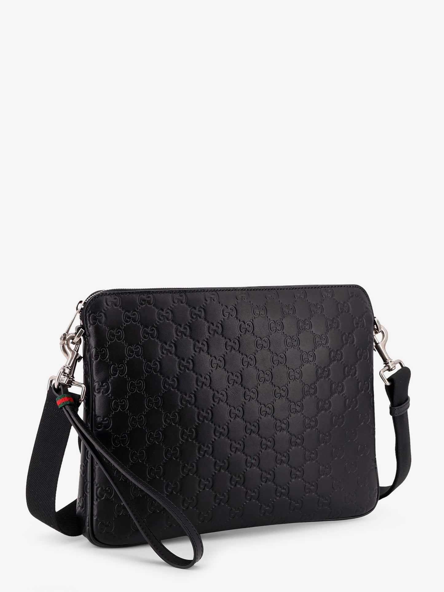 Leather GG Emblem crossbody bag with embossed GG motif