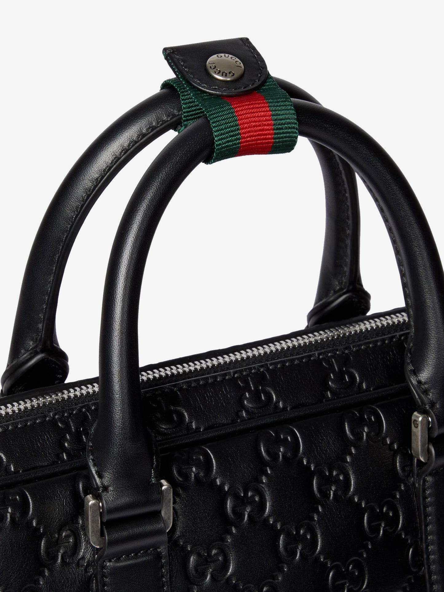 GG Emblem leather briefcase with all-over GG motif