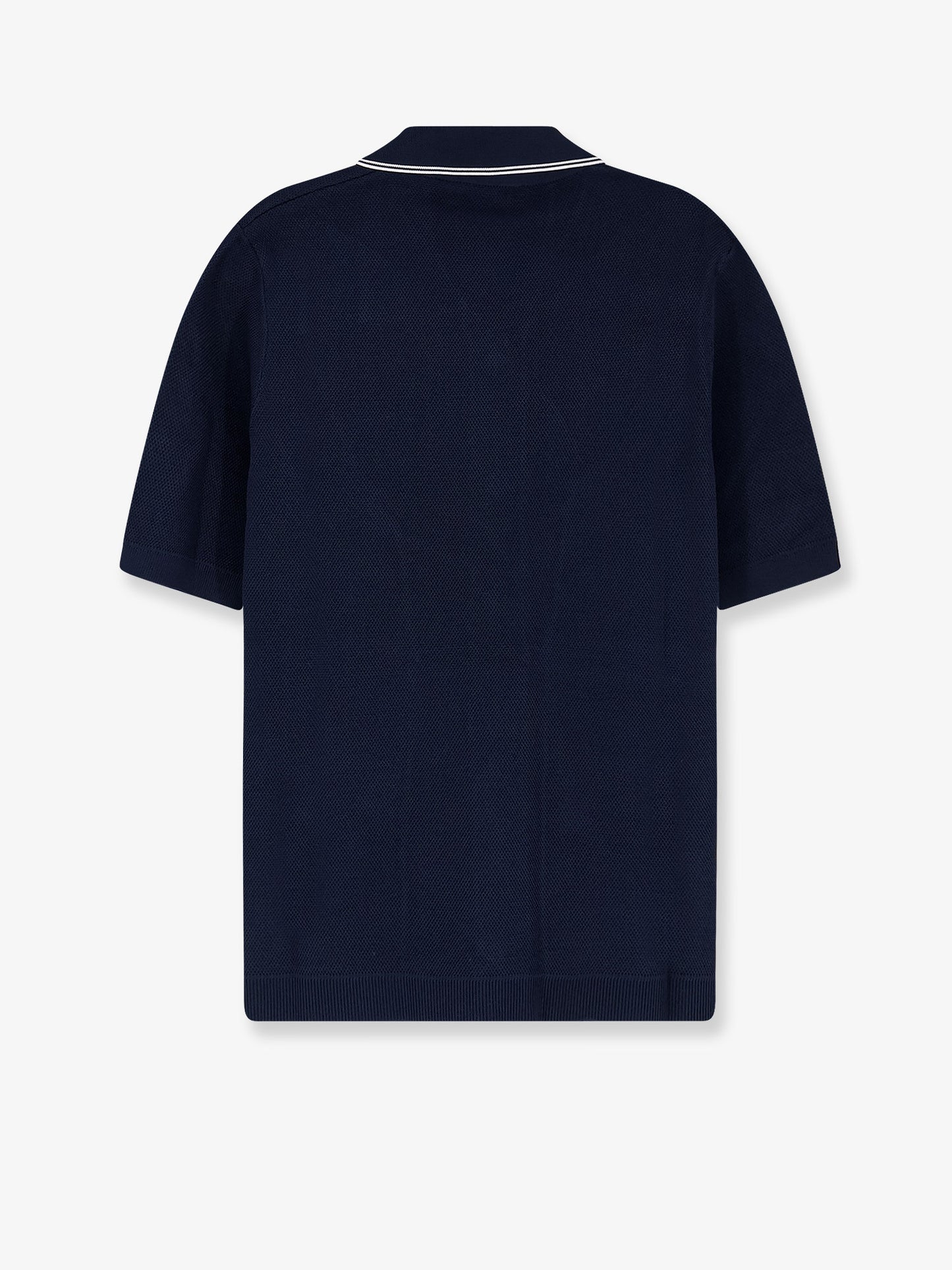 Viscose blend polo shirt with front Horsebit embroidery