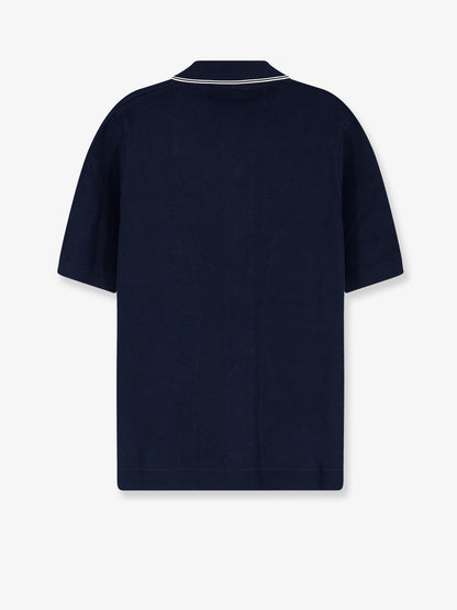 Viscose blend polo shirt with front Horsebit embroidery thumbnail