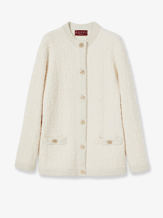 Wool and cotton blend cardigan