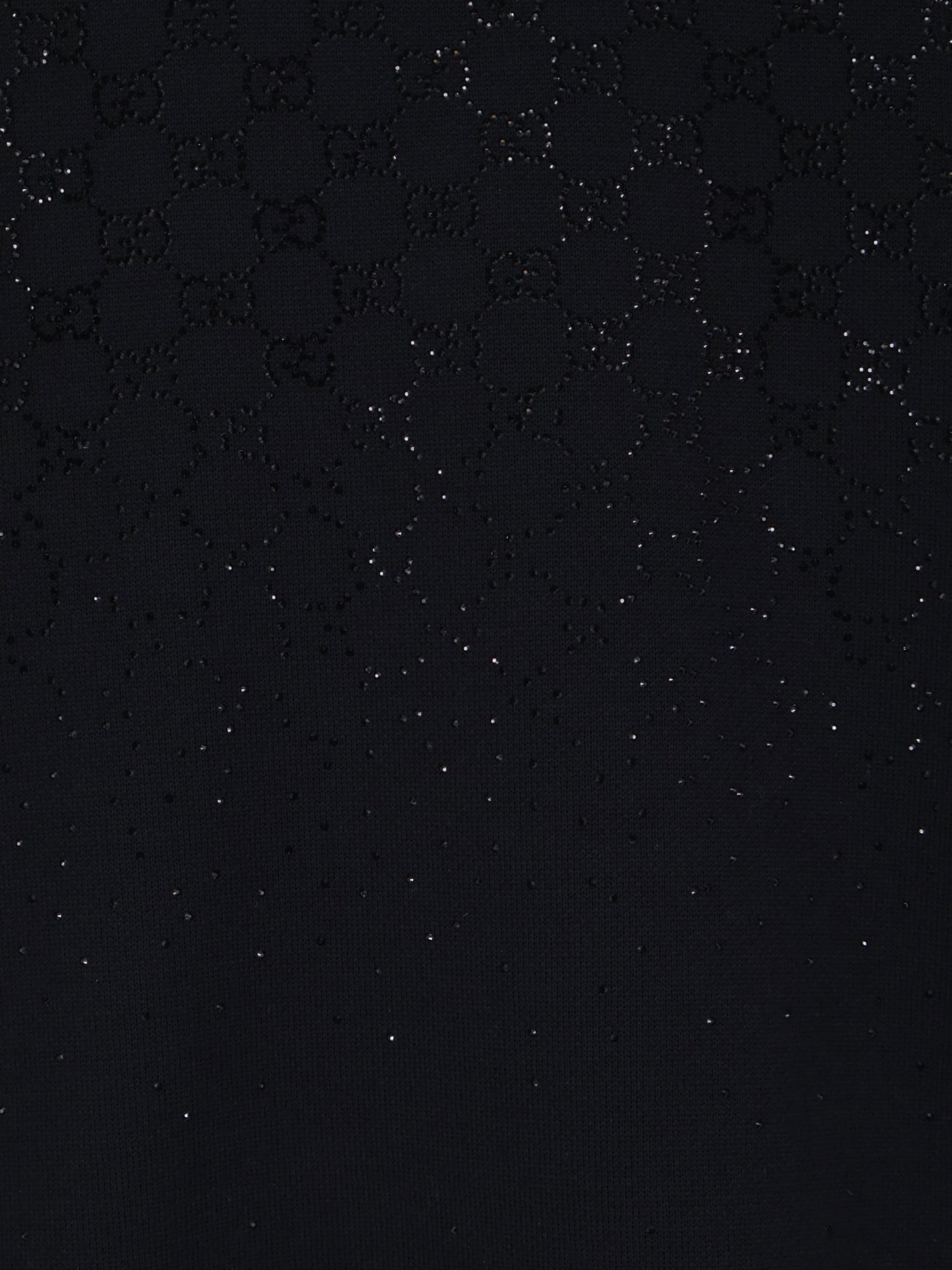 Short wool dress with GG crystals