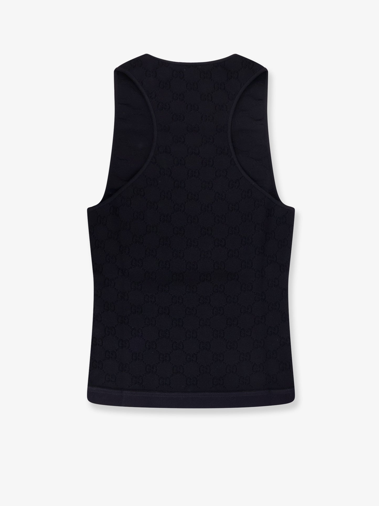 Viscose blend top with all-over GG motif