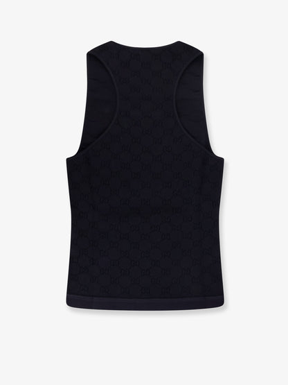 Viscose blend top with all-over GG motif thumbnail