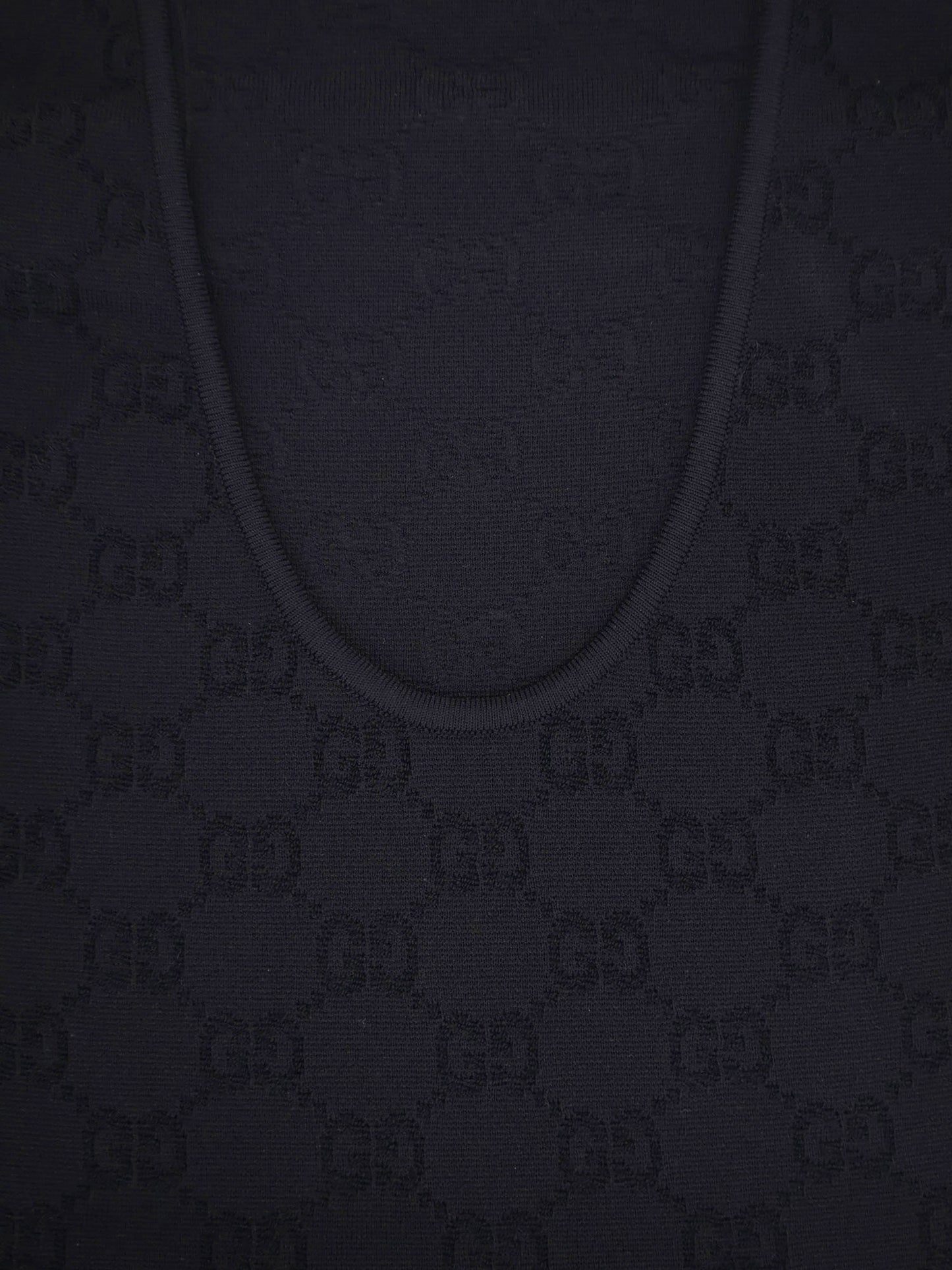 Viscose blend top with all-over GG motif