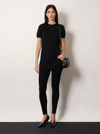 Viscose blend leggings with all-over GG motif thumbnail