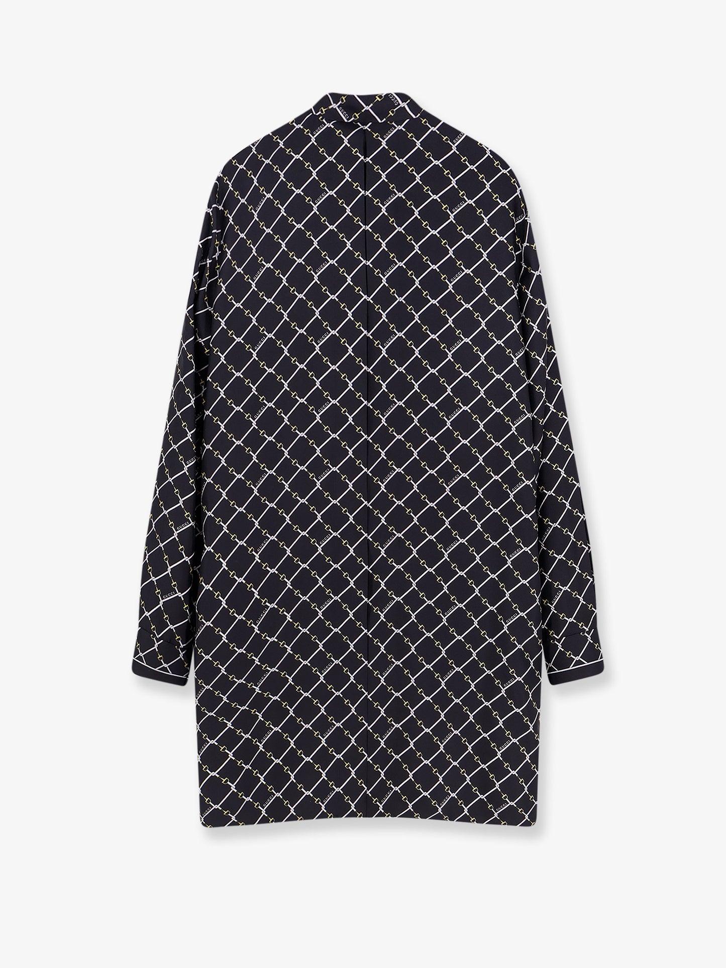 Short silk twill dress