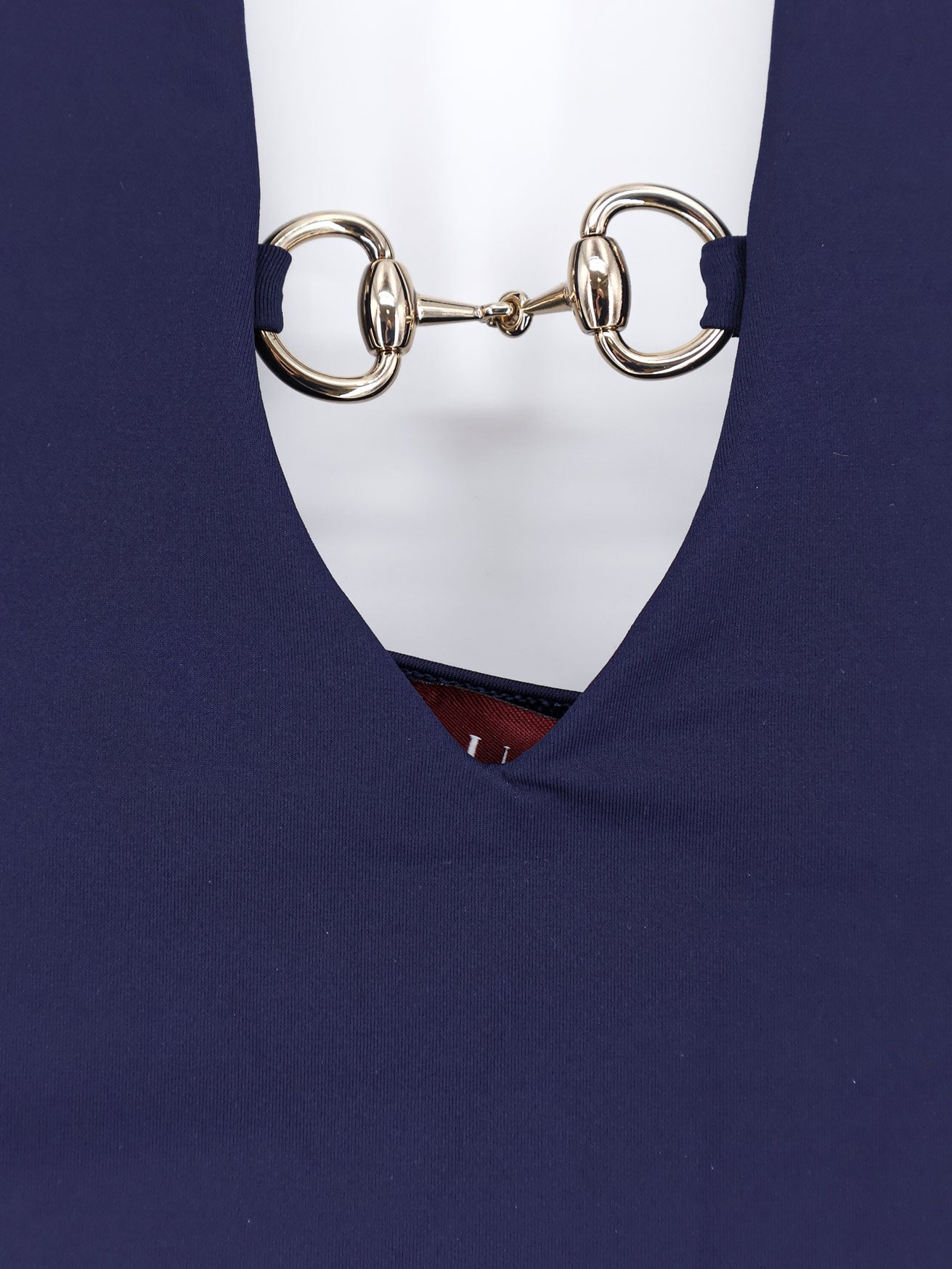 One-piece swimsuit with Horsebit details