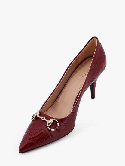 Décolleté in pelle GG Gucci Rosso Ancora thumbnail