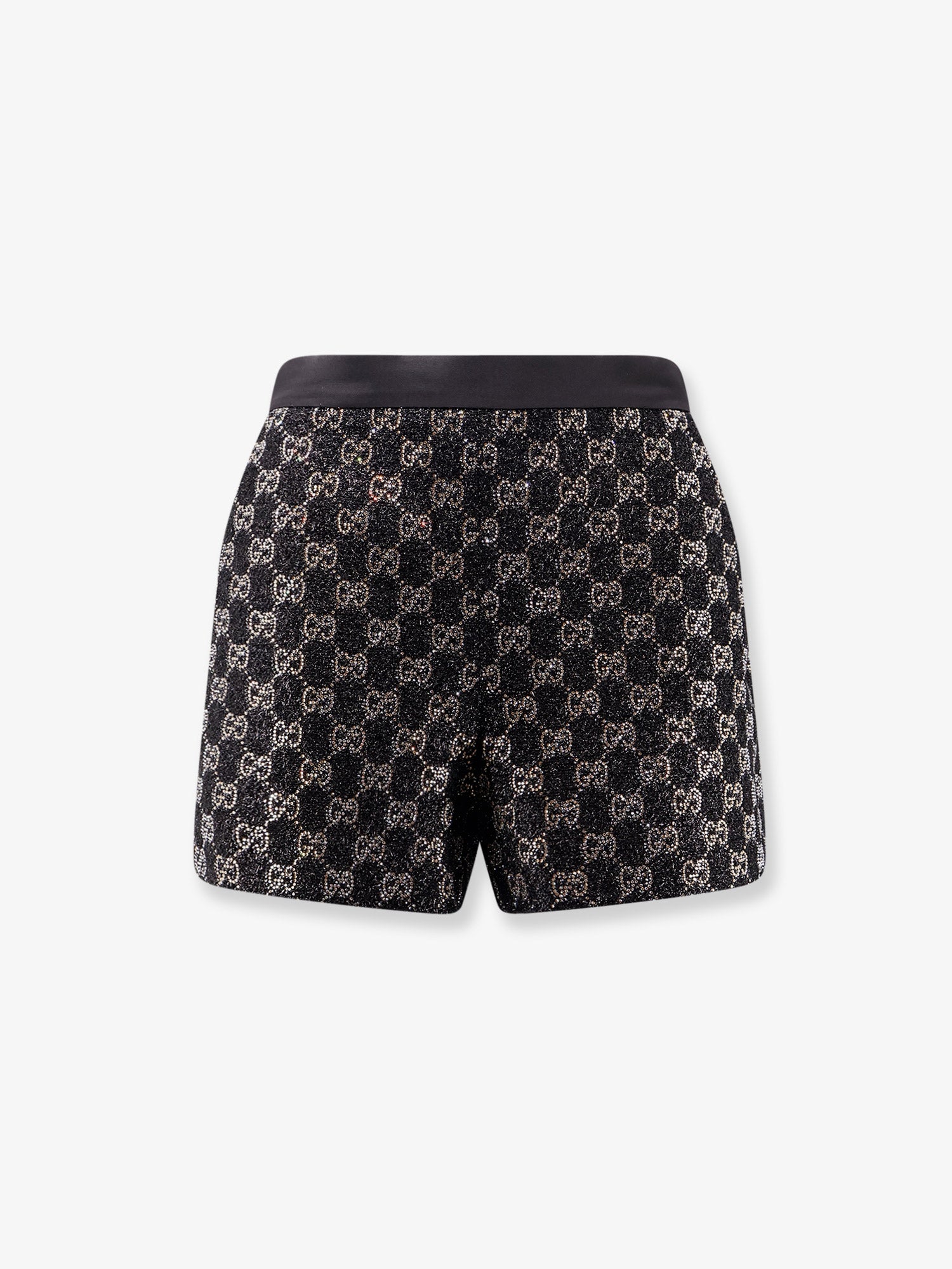 GUCCI WOOL BLEND TWILL SHORTS - BLACK (IT 48)
