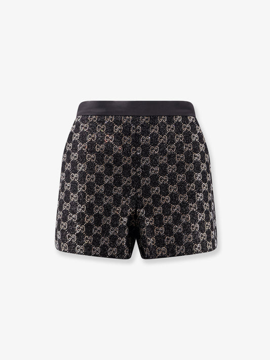 Lightweight Lamé Wool Tweed Shorts