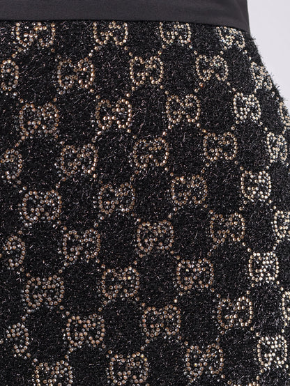 Lightweight Lamé Wool Tweed Shorts thumbnail