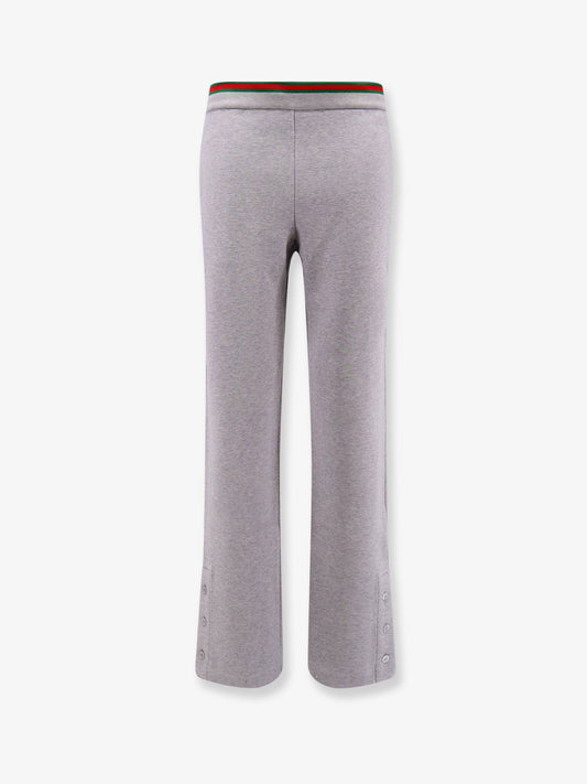 Cotton blend trouser with Web detail