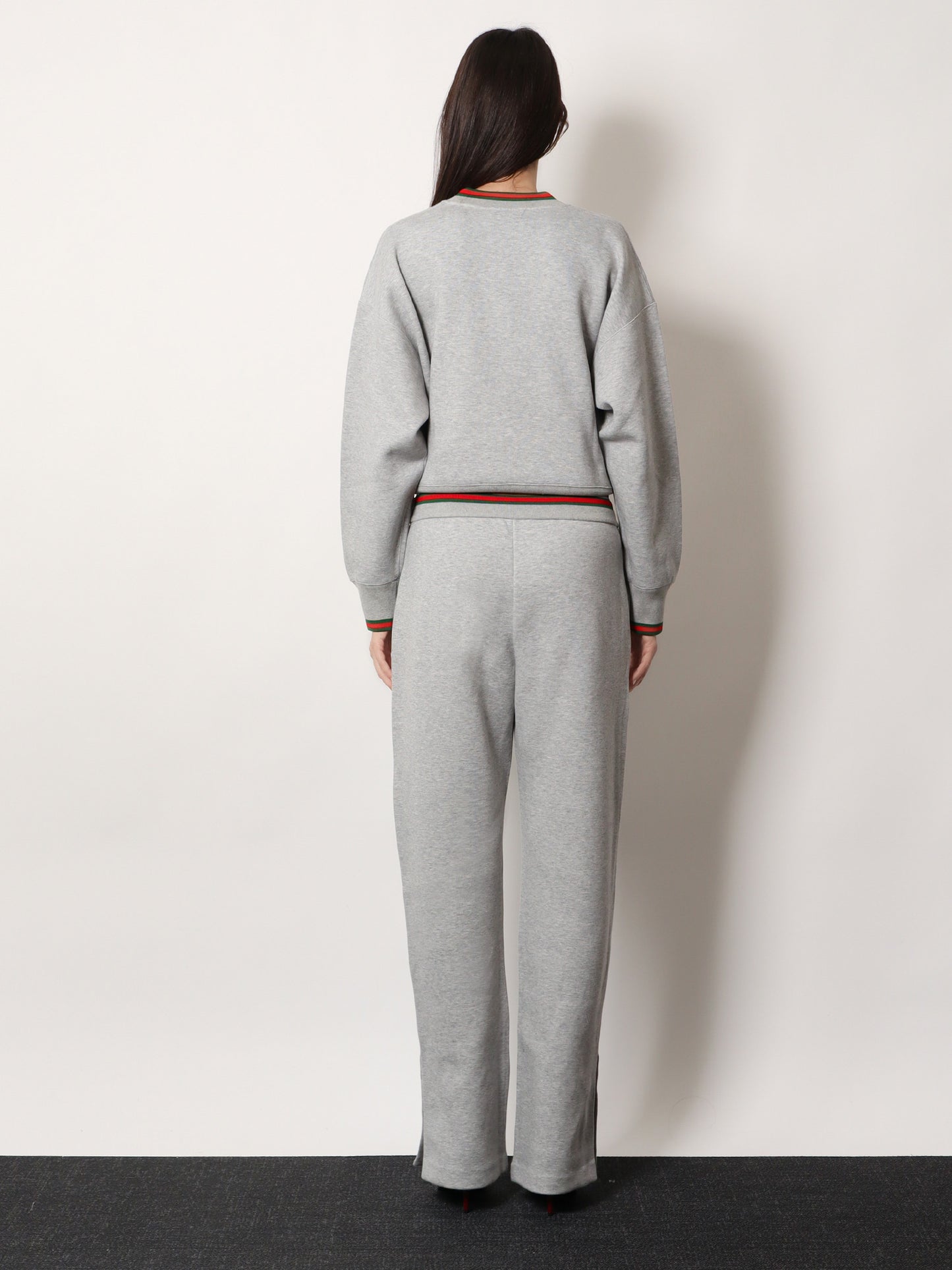 Cotton blend trouser with Web detail