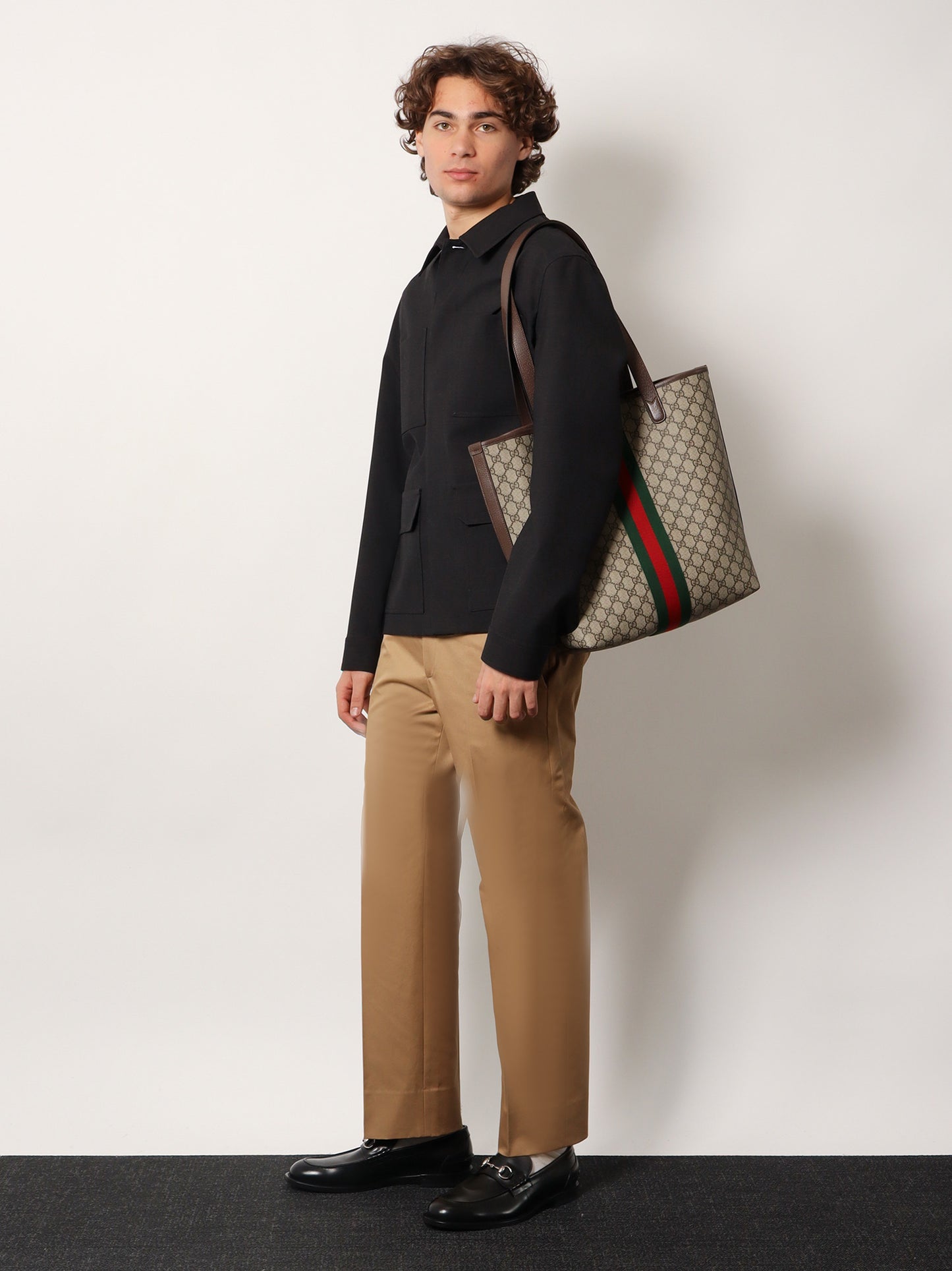 Cotton trousers with Web detail