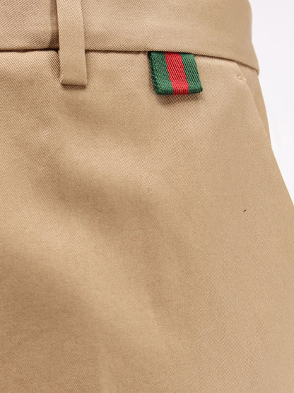 Cotton trousers with Web detail thumbnail