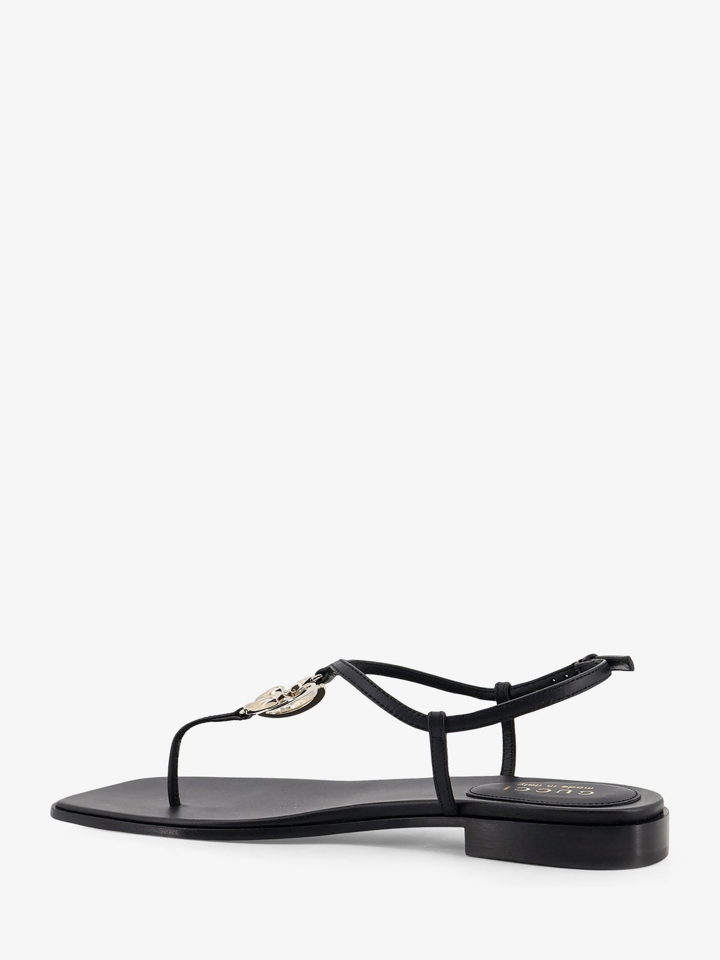 Lifford leather sandals with metal GG logo