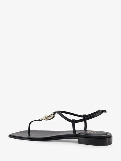 Lifford leather sandals with metal GG logo thumbnail
