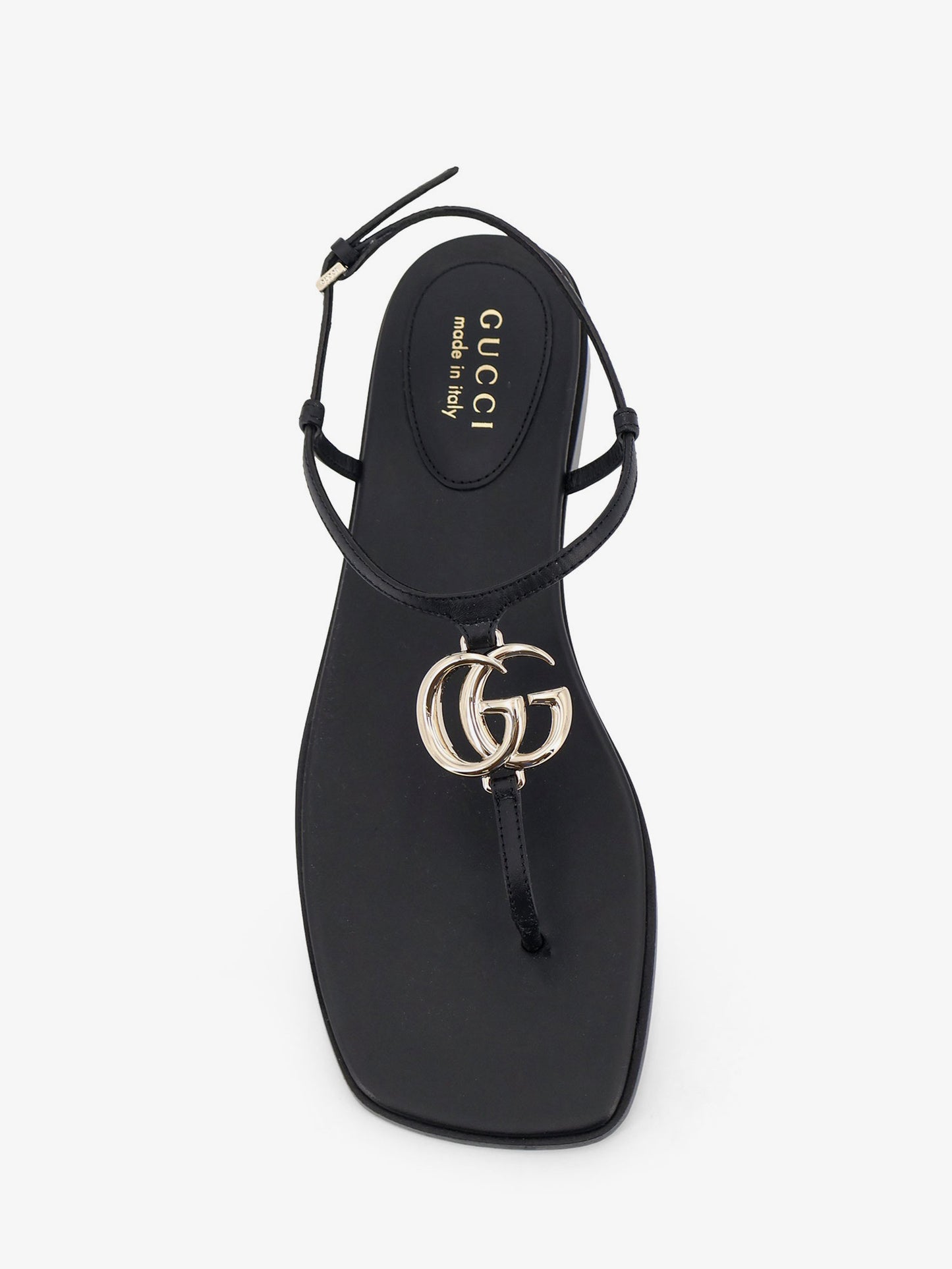 Lifford leather sandals with metal GG logo