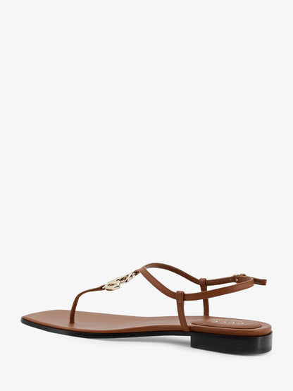 Lifford leather sandals with metal GG logo thumbnail