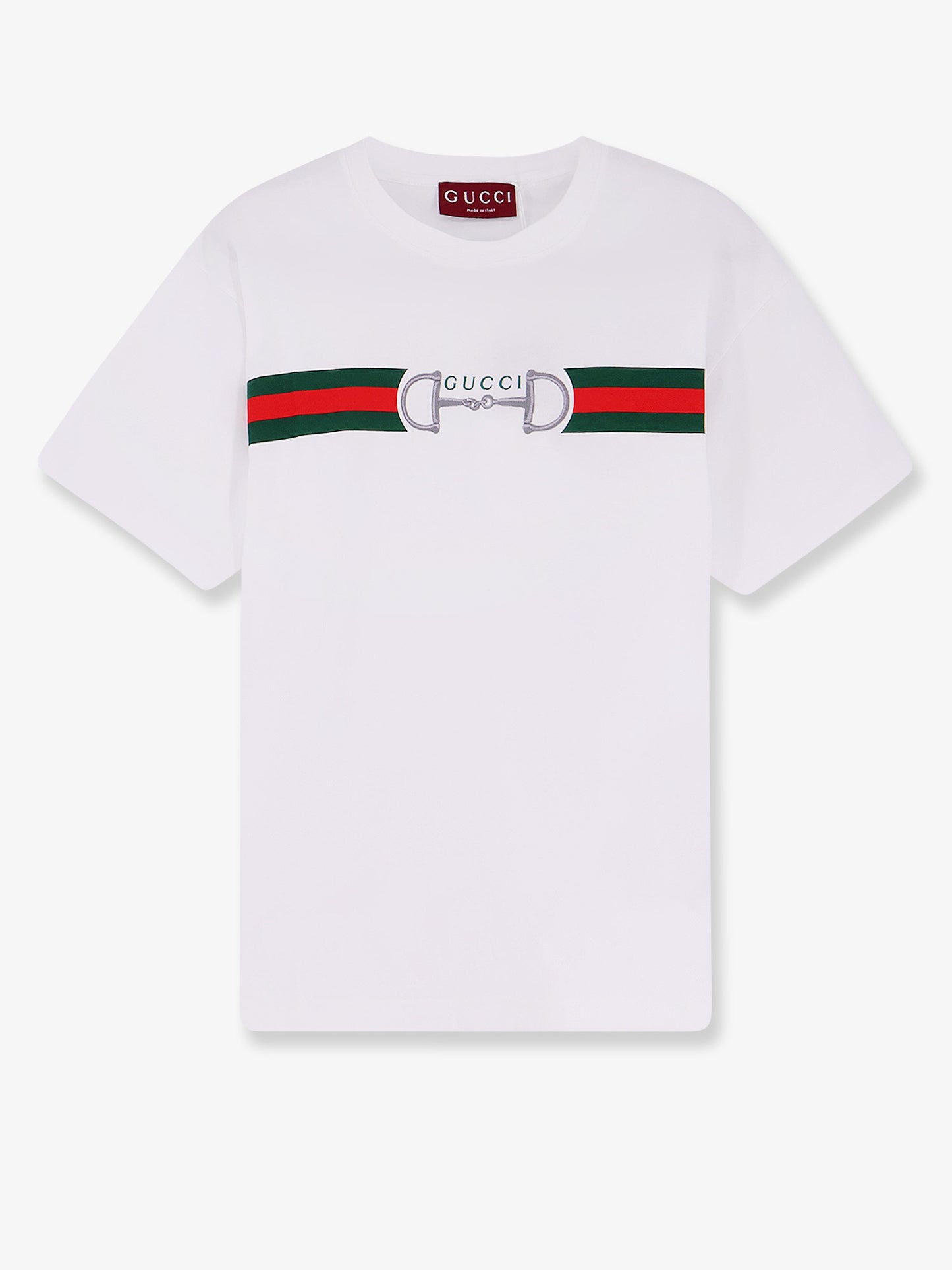 Cotton t-shirt with frontal Web Band