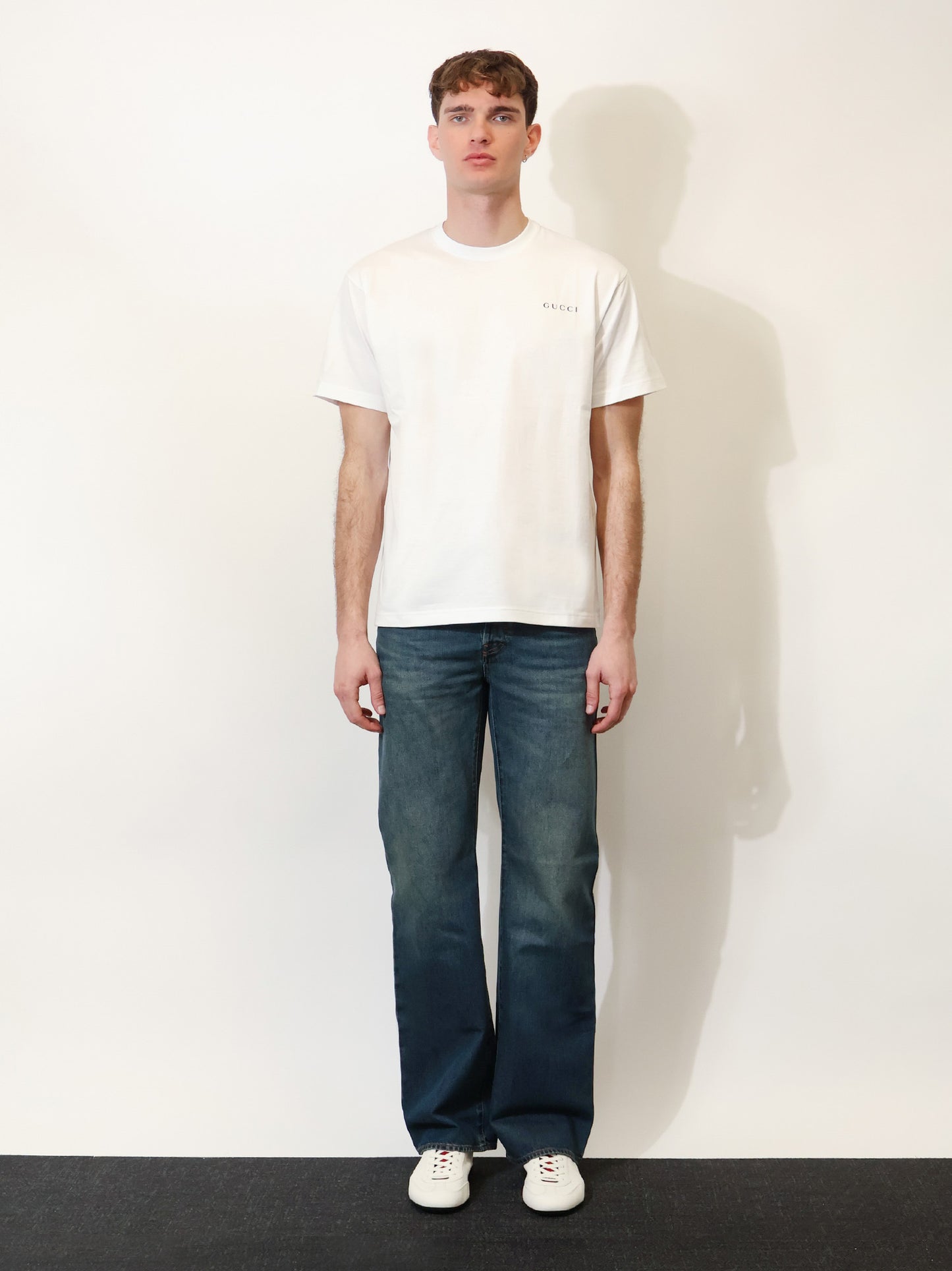 Cotton T-shirt with lettering logo on the front