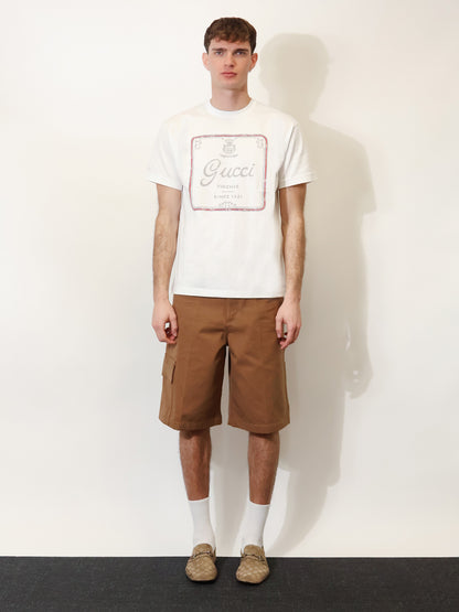 Cotton T-shirt with Gucci Firenze 1921 print thumbnail