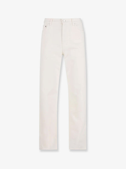 Denim trousers with metal Horsebit detail on the back thumbnail