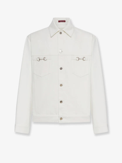 White denim jacket thumbnail