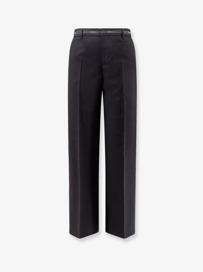 Wool trousers with Gucci detail thumbnail
