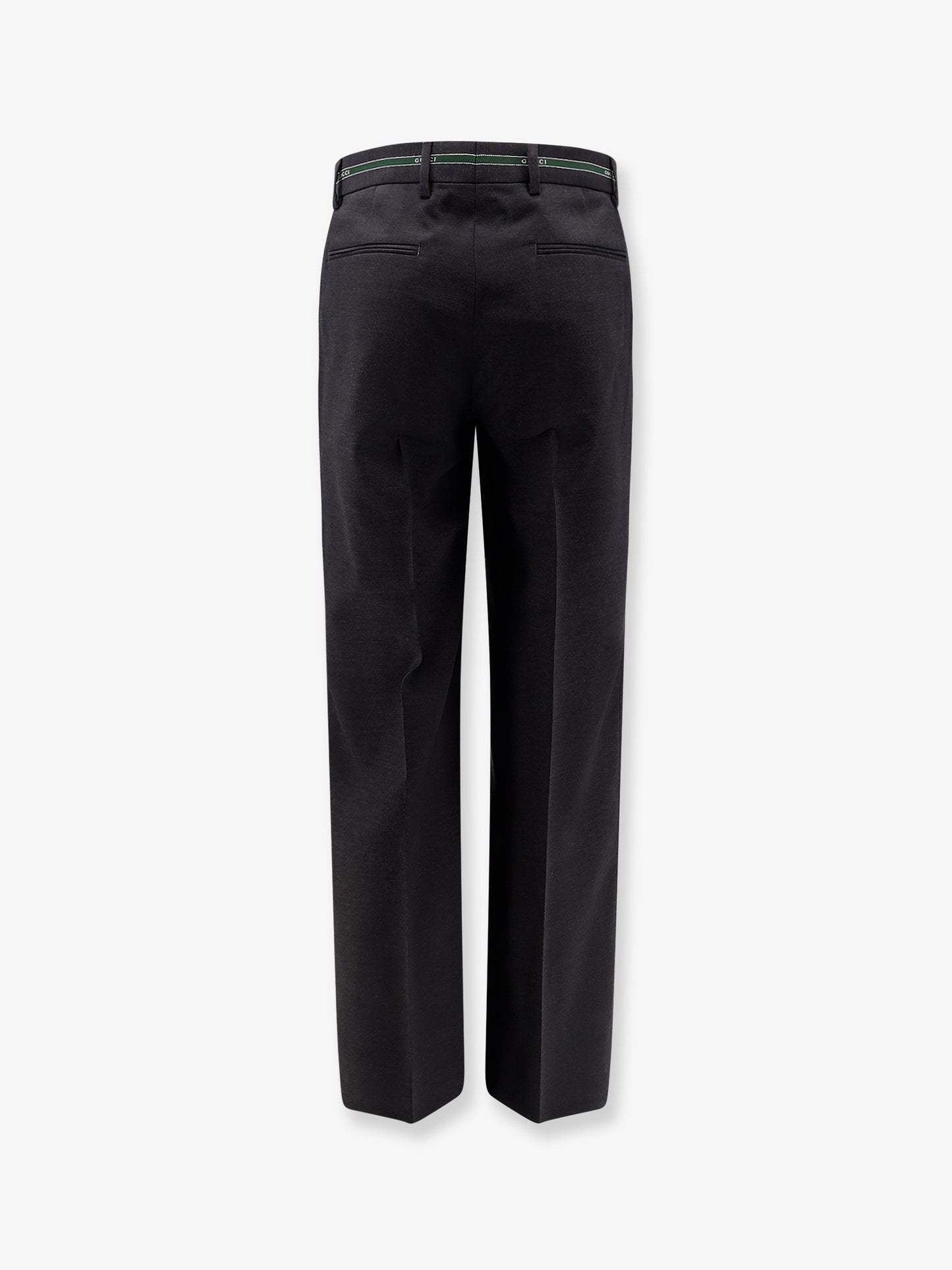 Wool trousers with Gucci detail