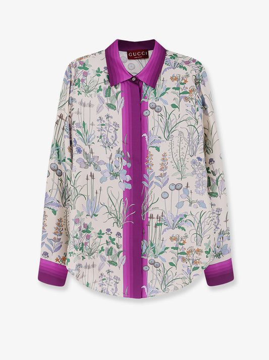 Printed silk shirt