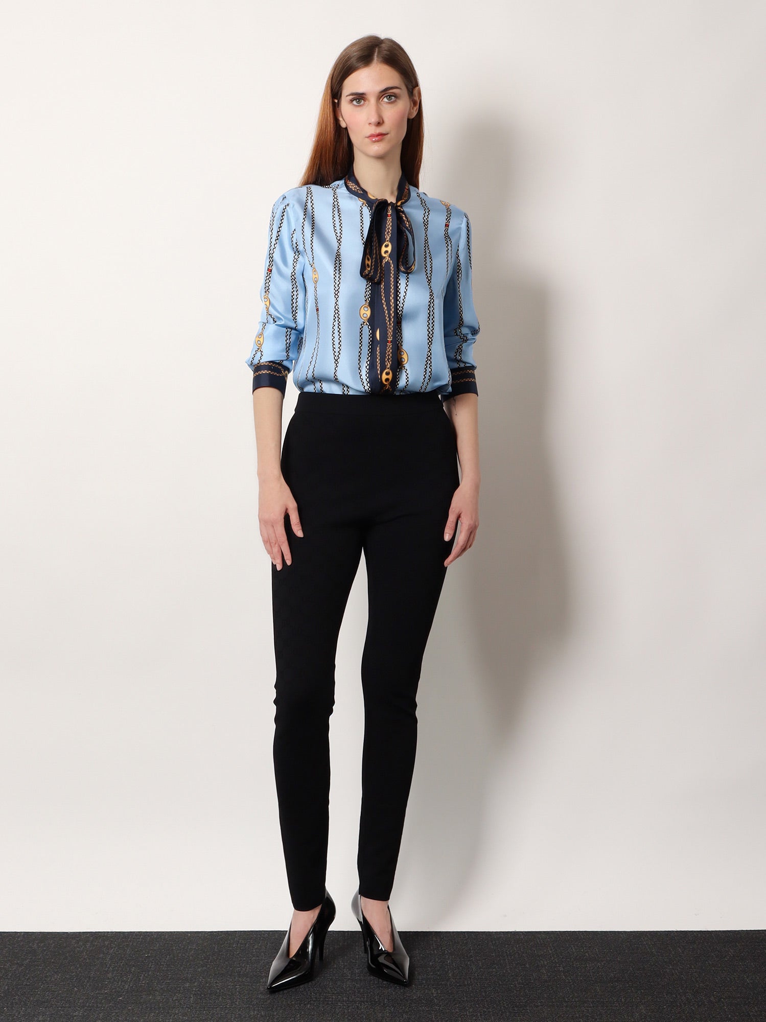 Printed silk twill shirt GUCCI - Nugnes1920