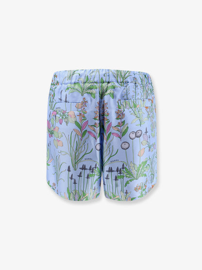 Printed silk shorts thumbnail
