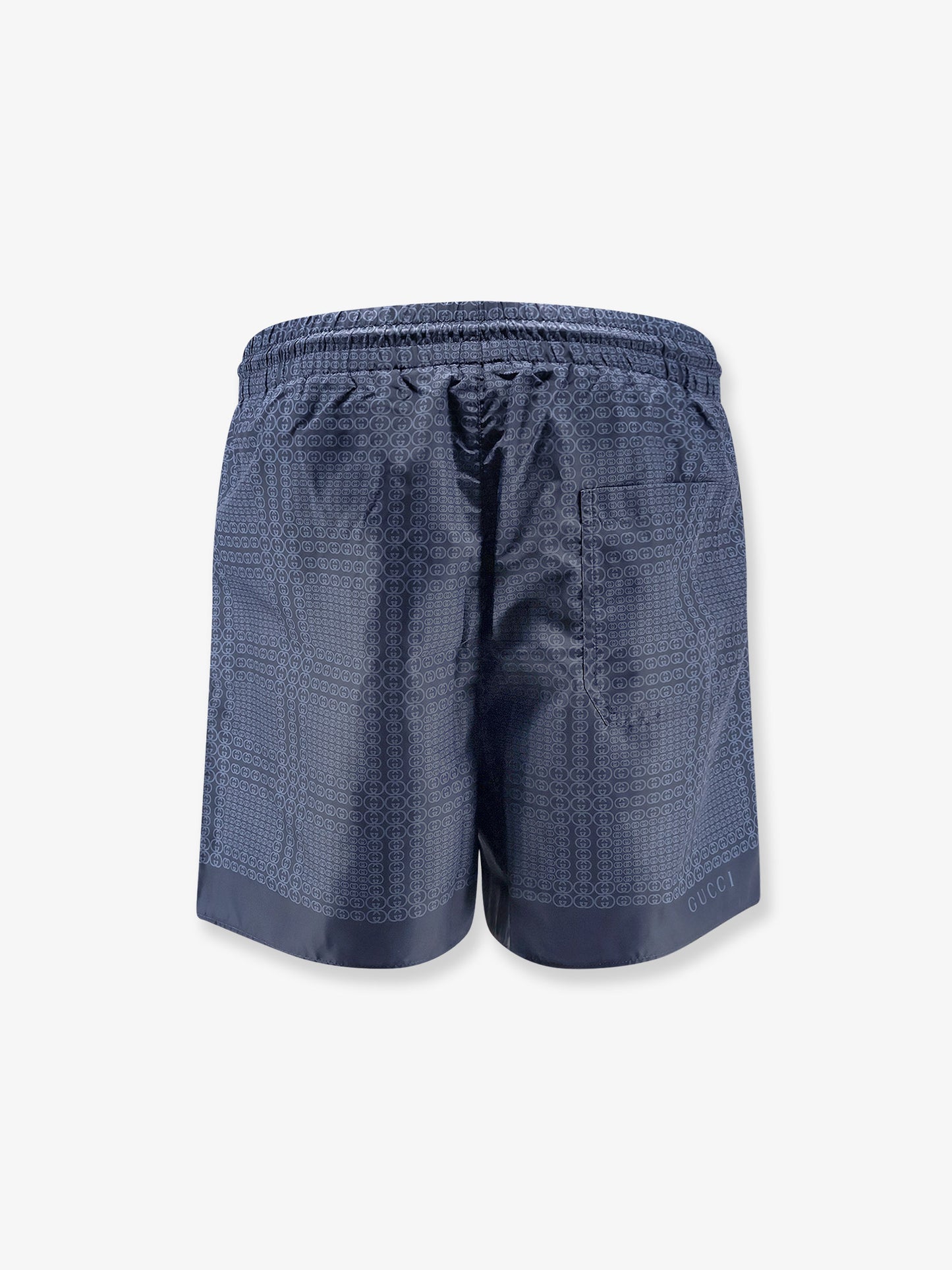 Nylon swim trunks with all-over Gucci Incrocio print