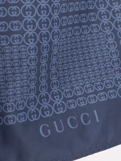 Nylon swim trunks with all-over Gucci Incrocio print thumbnail