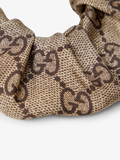 Elastico in seta con motivo GG thumbnail