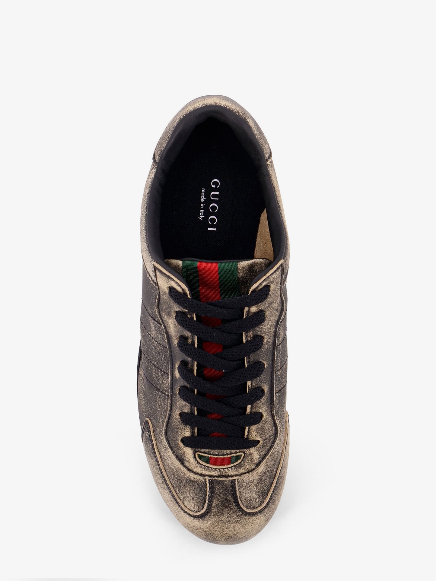 Gucci Shift délavé leather sneakers
