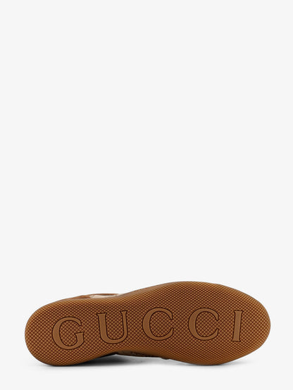 Sneakers Gucci Shift in suede con inserti in Tessuto GG Supreme thumbnail