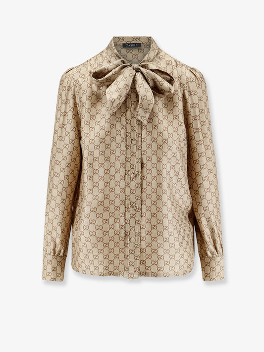 GG silk shirt