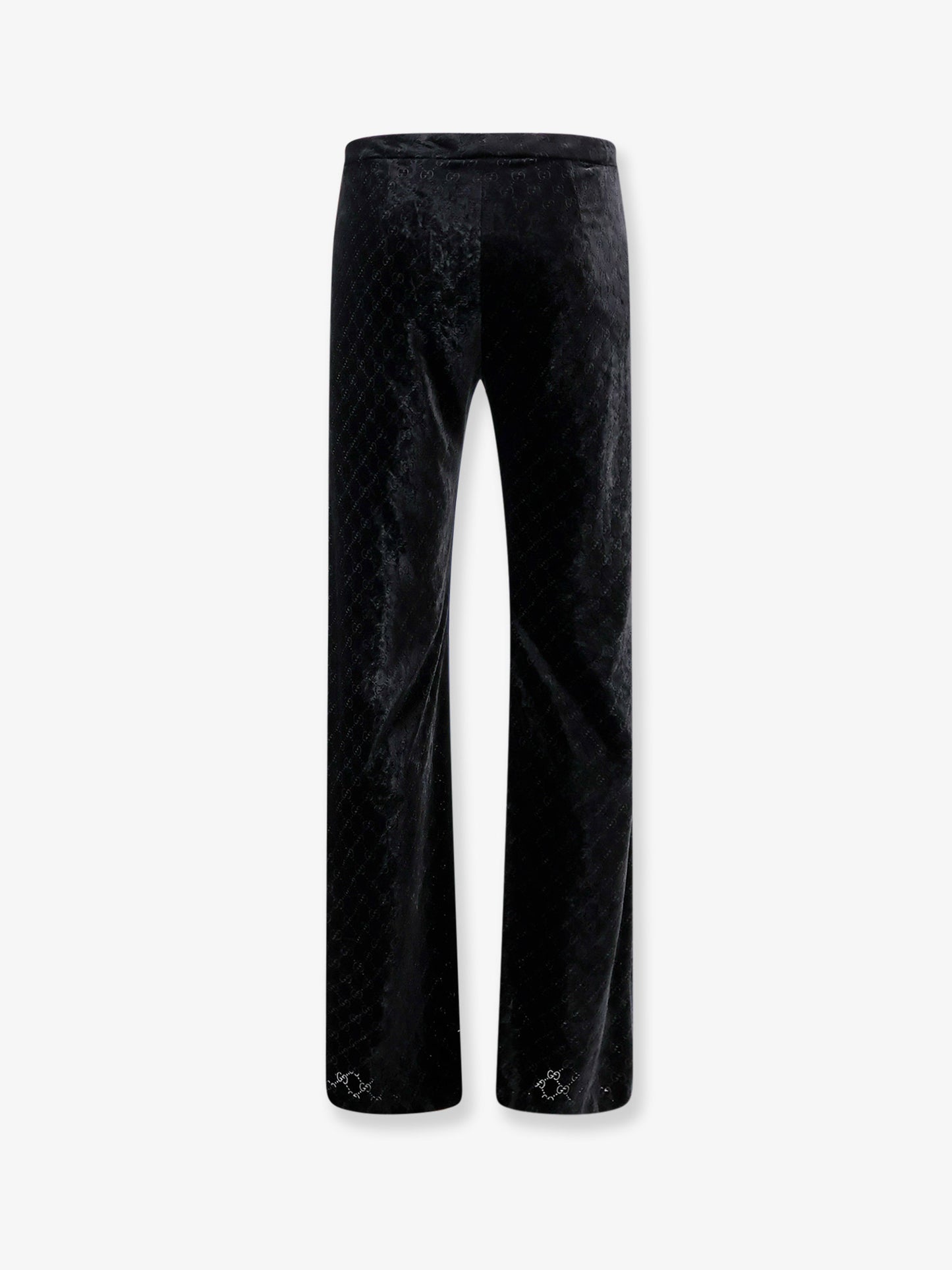 GG stretch devoré velvet trousers