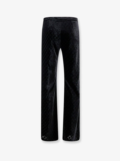 GG stretch devoré velvet trousers thumbnail