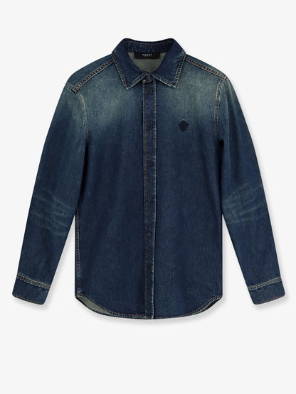 Certified washed cotton denim shirt thumbnail