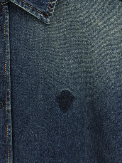 Certified washed cotton denim shirt thumbnail