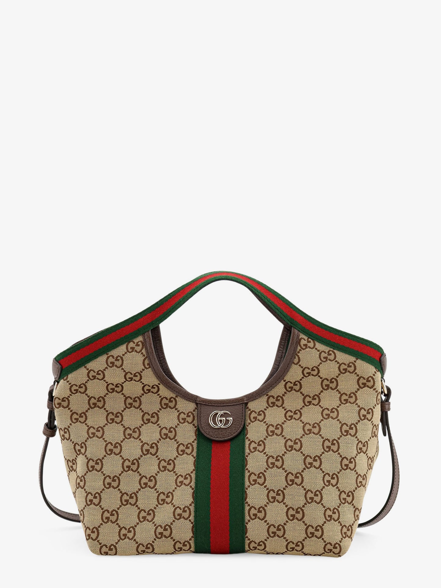 Borsa Tote Gucci Giglio in Tessuto GG Supreme e pelle