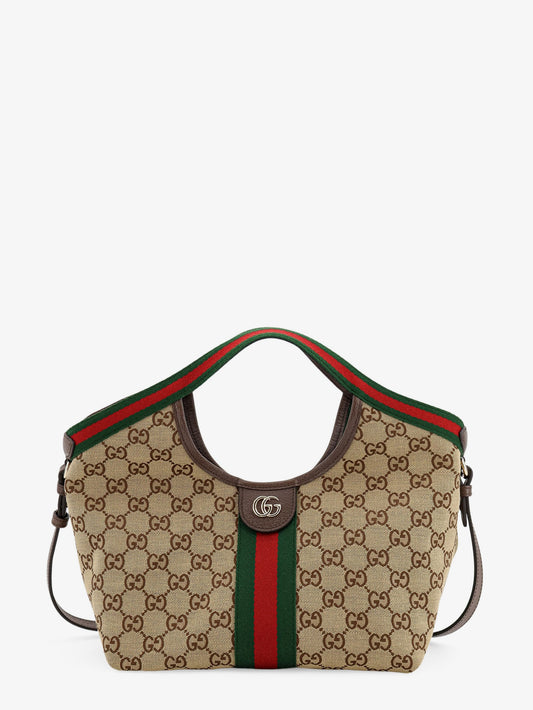 Gucci Giglio GG Supreme Fabric and leather tote bag