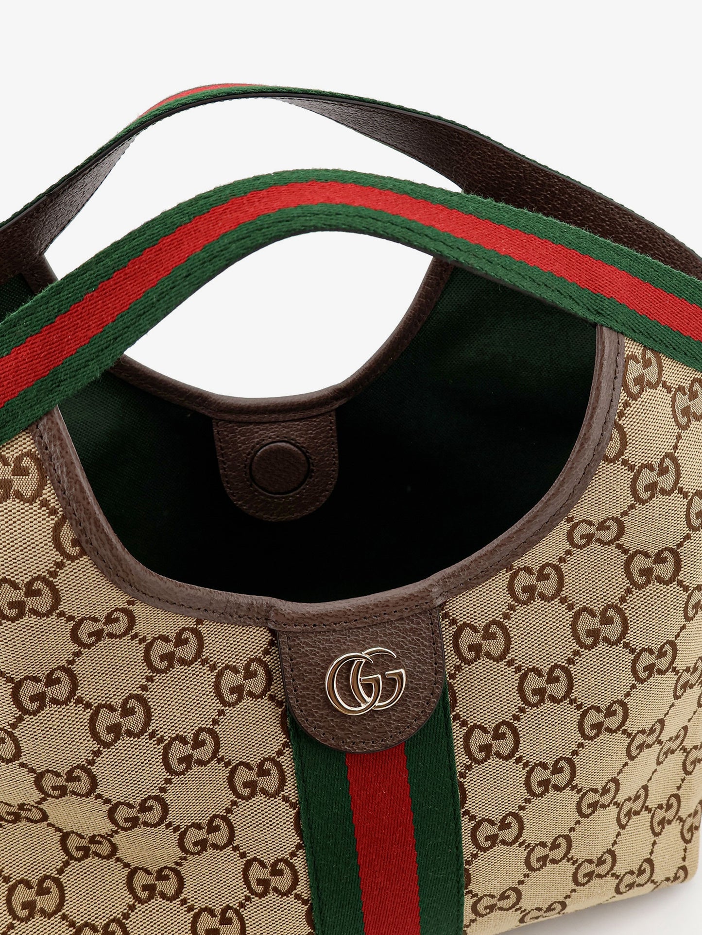 Borsa Tote Gucci Giglio in Tessuto GG Supreme e pelle