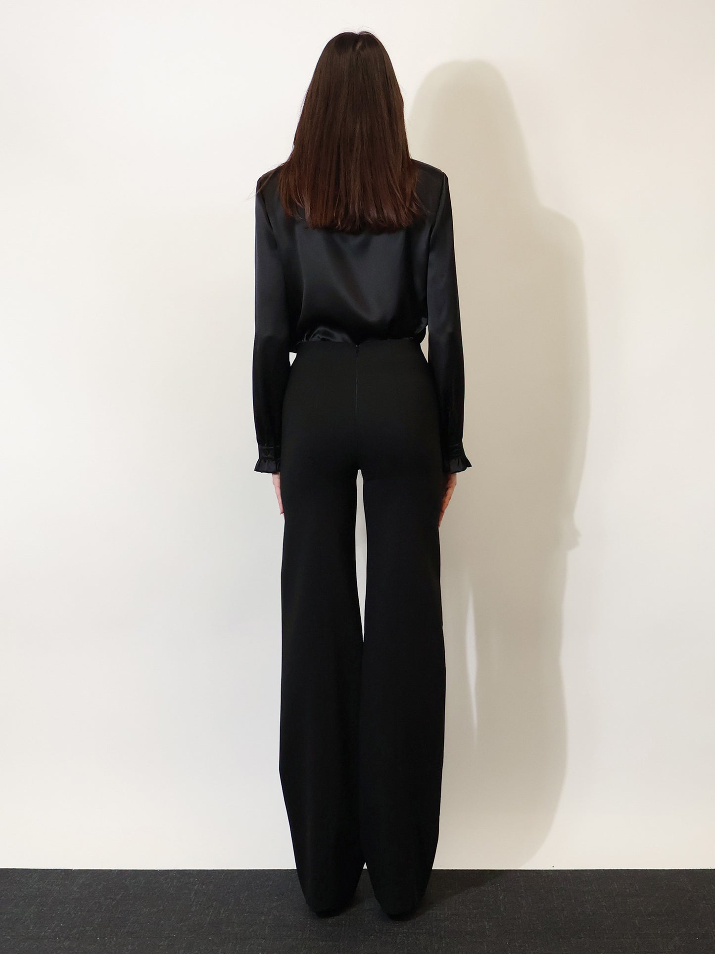 Technical stretch wool trousers