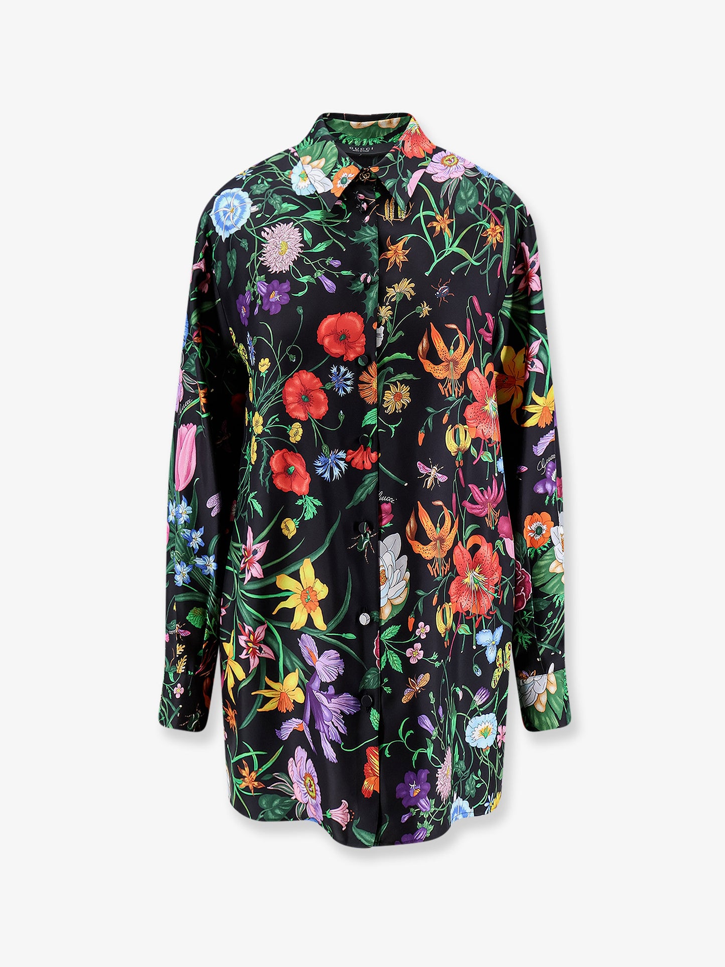 Printed silk shirt