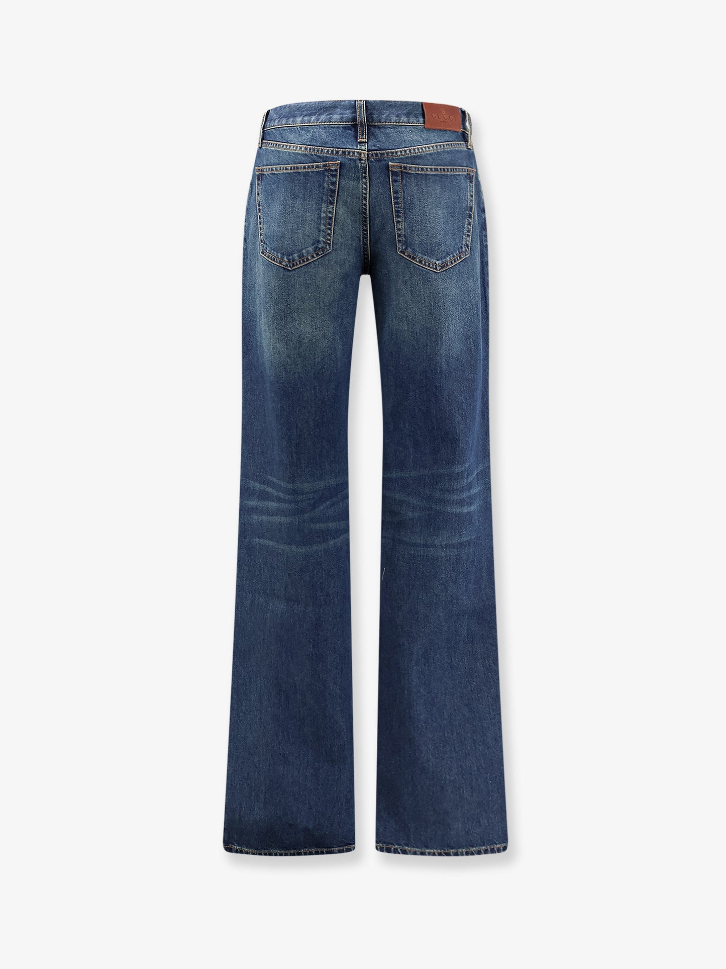 Cotton jeans with Horsebit